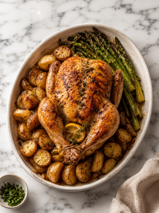 Picture of Rizz-tisserie Chicken (Full Roast Dinner)