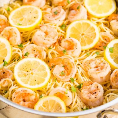 Picture of Lemon Garlic Shrimp Pasta