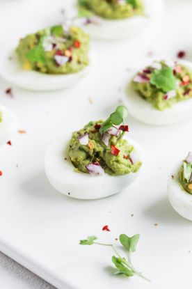 Picture of Spicy Avocado Deviled Eggs