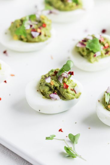 Picture of Spicy Avocado Deviled Eggs