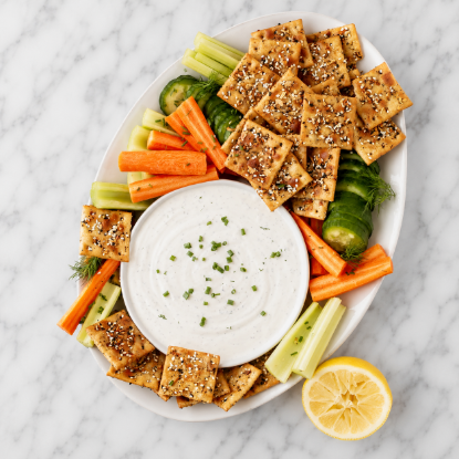 Picture of Cottage Cheese Everything Dip Plate