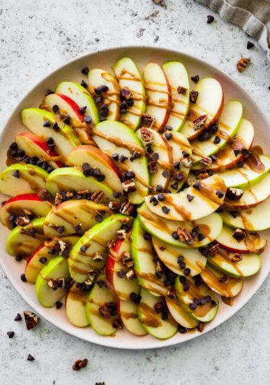 Picture of Apple Peanut Butter Dessert Nachos