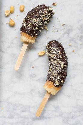 Picture of Frozen Banana Peanut Butter Pops