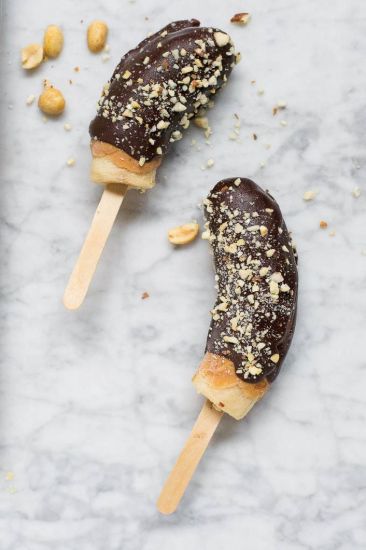 Picture of Frozen Banana Peanut Butter Pops